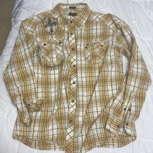 Men’s Franky Max 2XL snap button up shirt